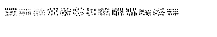 Noyh A Hand Pattern Font LOWERCASE