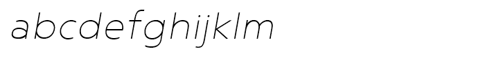 Noyh ExtraLight Italic Font LOWERCASE