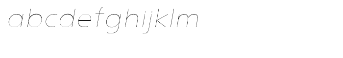 Noyh R Thin Italic Font LOWERCASE