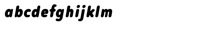 Noyh Slim R Black Italic Font LOWERCASE