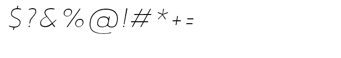 Noyh Slim R ExtraLight Italic Font OTHER CHARS