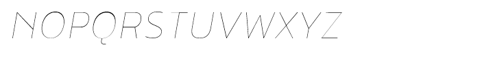 Noyh Slim R Thin Italic Font UPPERCASE
