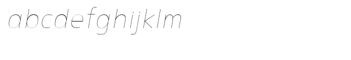 Noyh Slim R Thin Italic Font LOWERCASE