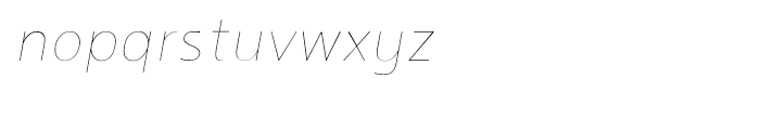 Noyh Slim R Thin Italic Font LOWERCASE