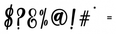 Nobita Script Regular Font OTHER CHARS