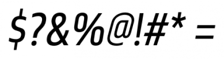 Nordikka Italic Font OTHER CHARS