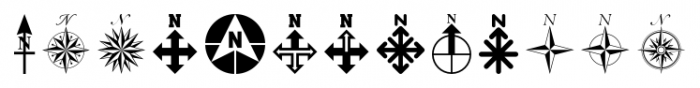 North Arrow Assortment Regular Font LOWERCASE