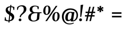 Nosta SemiBold Italic Font OTHER CHARS