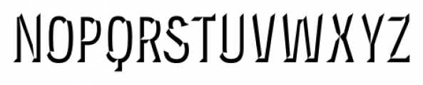 Novecento Carved Condensed DemiBold Font UPPERCASE
