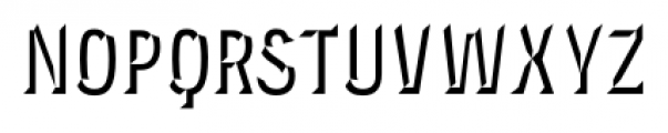 Novecento Carved Condensed DemiBold Font LOWERCASE