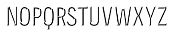 Novecento Carved Condensed Normal Font LOWERCASE