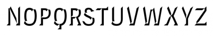 Novecento Carved Narrow DemiBold Font LOWERCASE