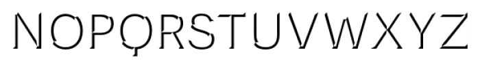 Novecento Carved Normal Font LOWERCASE