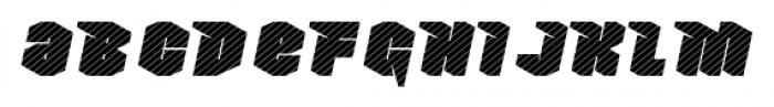 Nowy Geroy 4F Stripes Italic Font LOWERCASE