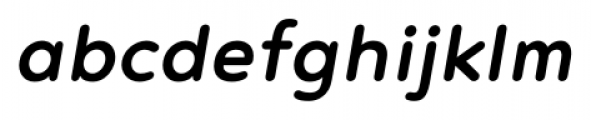 Noyh Rounded Medium Italic Font LOWERCASE
