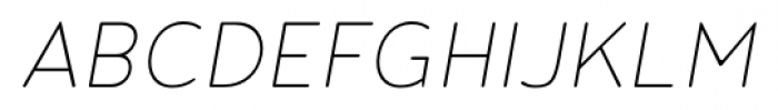 Noyh Slim Rounded ExtraLight Italic Font UPPERCASE