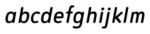 Noyh Slim Rounded Italic Font LOWERCASE