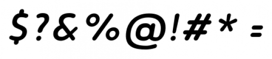 Noyh Slim Rounded Medium Italic Font OTHER CHARS