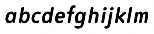 Noyh Slim Rounded Medium Italic Font LOWERCASE