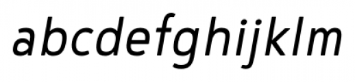 Noyh Slim SemiLight Italic Font LOWERCASE