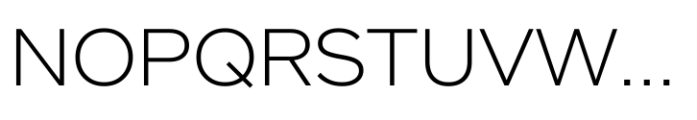 No5 Std Extralight Font UPPERCASE