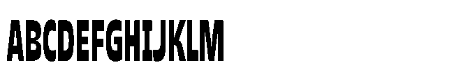 NoMo Sans Condensed Font UPPERCASE