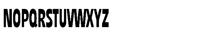 NoMo Sans Condensed Font UPPERCASE