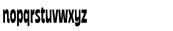 NoMo Sans Condensed Font LOWERCASE