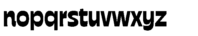 NoMo Sans Medium Font LOWERCASE