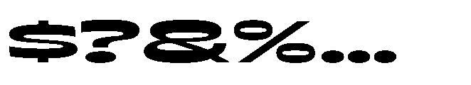 NoMo Sans No Mo Sans Expanded Font OTHER CHARS