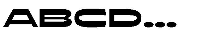 NoMo Sans No Mo Sans Expanded Font UPPERCASE