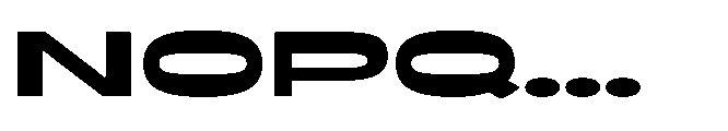 NoMo Sans No Mo Sans Expanded Font UPPERCASE