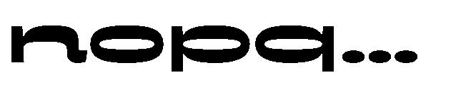 NoMo Sans No Mo Sans Expanded Font LOWERCASE