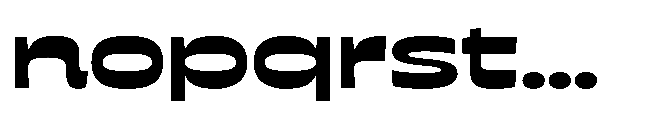 NoMo Sans No Mo Sans Semi Expanded Font LOWERCASE