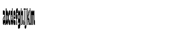 NoMo Sans No Mo Sans Ultra Condensed FONT