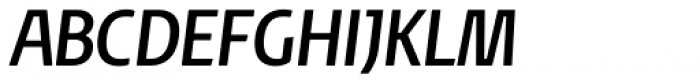 Noa Pro Condensed Oblique Font UPPERCASE