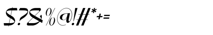 Noaction Italic Font OTHER CHARS