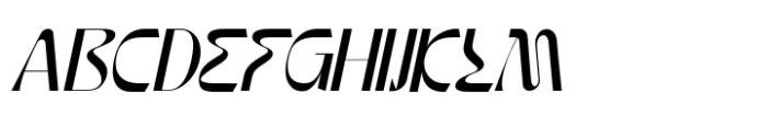 Noaction Italic Font UPPERCASE