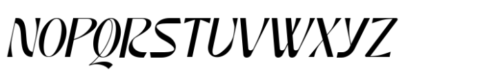 Noaction Italic Font UPPERCASE
