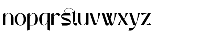 Noaction Regular Font LOWERCASE
