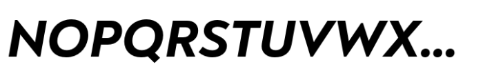Noah Grotesque Extra Bold Italic Font UPPERCASE