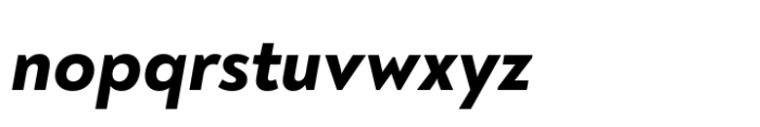 Noah Grotesque Extra Bold Italic Font LOWERCASE