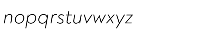 Noah Grotesque Light Italic Font LOWERCASE