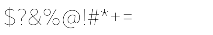 Noah Grotesque Thin Font OTHER CHARS