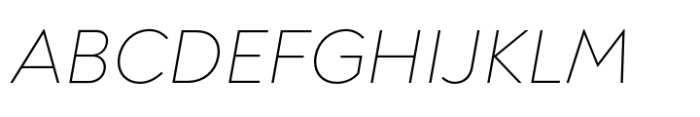 Noah Grotesque Ultra Light Italic Font UPPERCASE