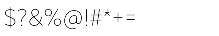 Noah Grotesque Ultra Light Font OTHER CHARS