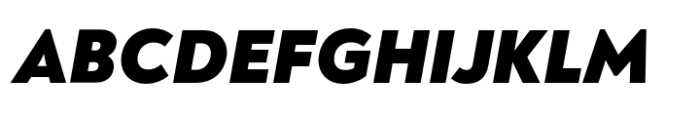 Noah Head Black Italic Font UPPERCASE