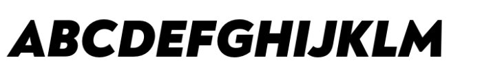 Noah Text Black Italic Font UPPERCASE