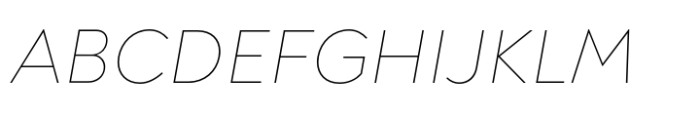 Noah Text Thin Italic Font UPPERCASE