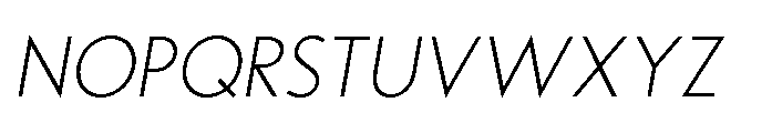 Noar Extra Light Italic Font LOWERCASE